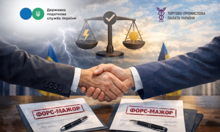 ТОРГОВО-ПРОМИСЛОВА ПАЛАТА УКРАЇНИ ТА ДЕРЖАВНА ПОДАТКОВА СЛУЖБА УКРАЇНИ УЗГОДИЛИ УНІФІКАЦІЮ ПІДХОДІВ ДО ЗАСВІДЧЕННЯ ФОРС-МАЖОРНИХ ОБСТАВИН